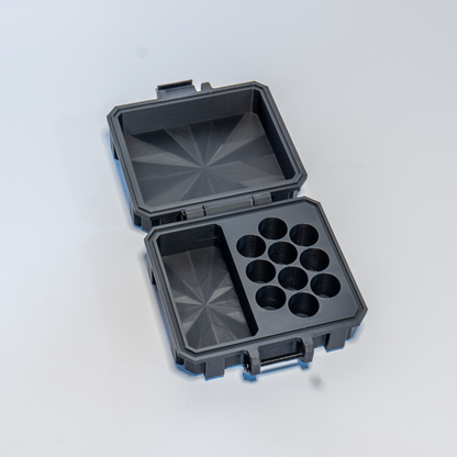 Mixed Vial Case — 10-Slot 3 mL Vial Case + 1 BAC Bottle Slot