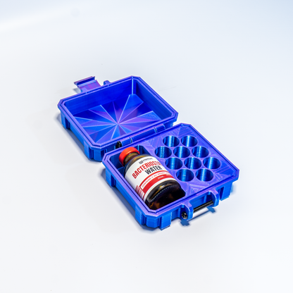 Mixed Vial Case — 10-Slot 3 mL Vial Case + 1 BAC Bottle Slot